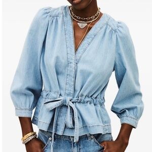 Denim cotton top by ba&sh